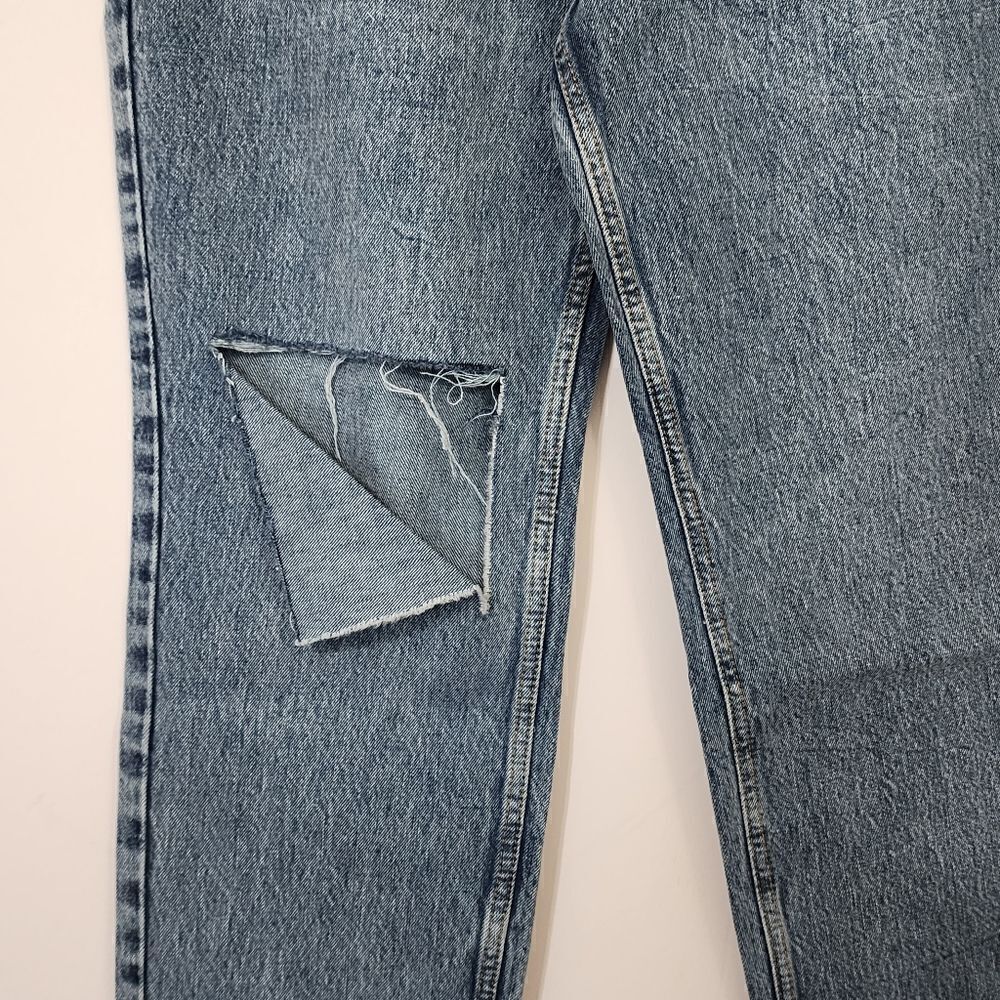 Good American 6, 10, 14, 18 Good 90s Duster High Rise Straight Leg Jeans Blue950 - Picture 10 of 16